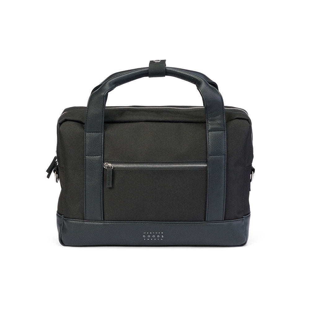 Weathergoods Sweden Fahrradtasche Aktentasche Urban BRIEFCASE Schwarz mit Befestigungs-Set - HOLE-X