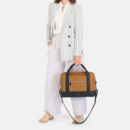 Weathergoods Sweden Fahrradtasche Aktentasche Urban BRIEFCASE Toffee mit Befestigungs-Set - HOLE-X