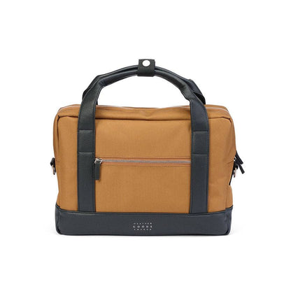Weathergoods Sweden Fahrradtasche Aktentasche Urban BRIEFCASE Toffee mit Befestigungs-Set - Vorderansicht - HOLE-X