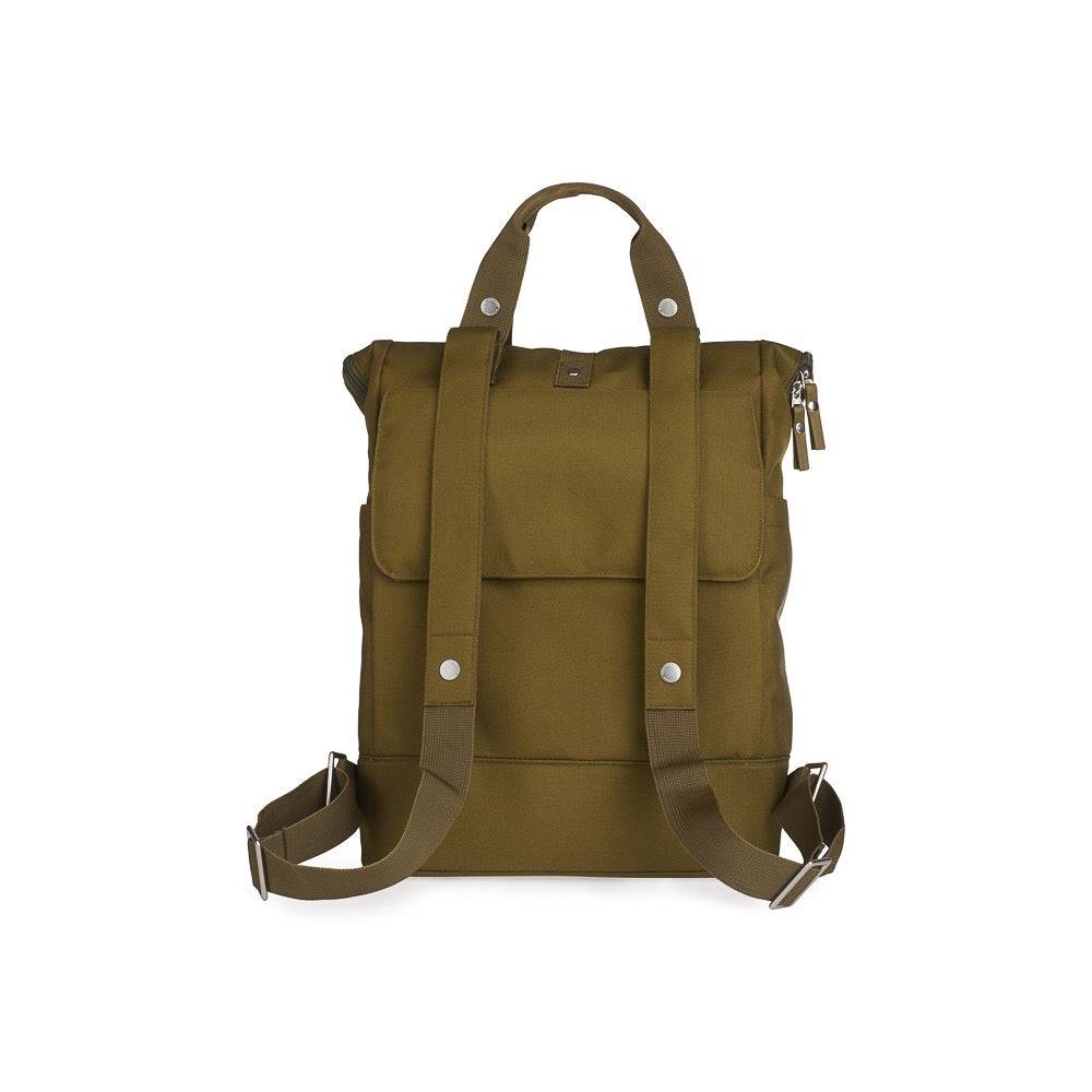 Weathergoods Sweden CITY BIKEPACK OLIV - Rückansicht - HOLE-X