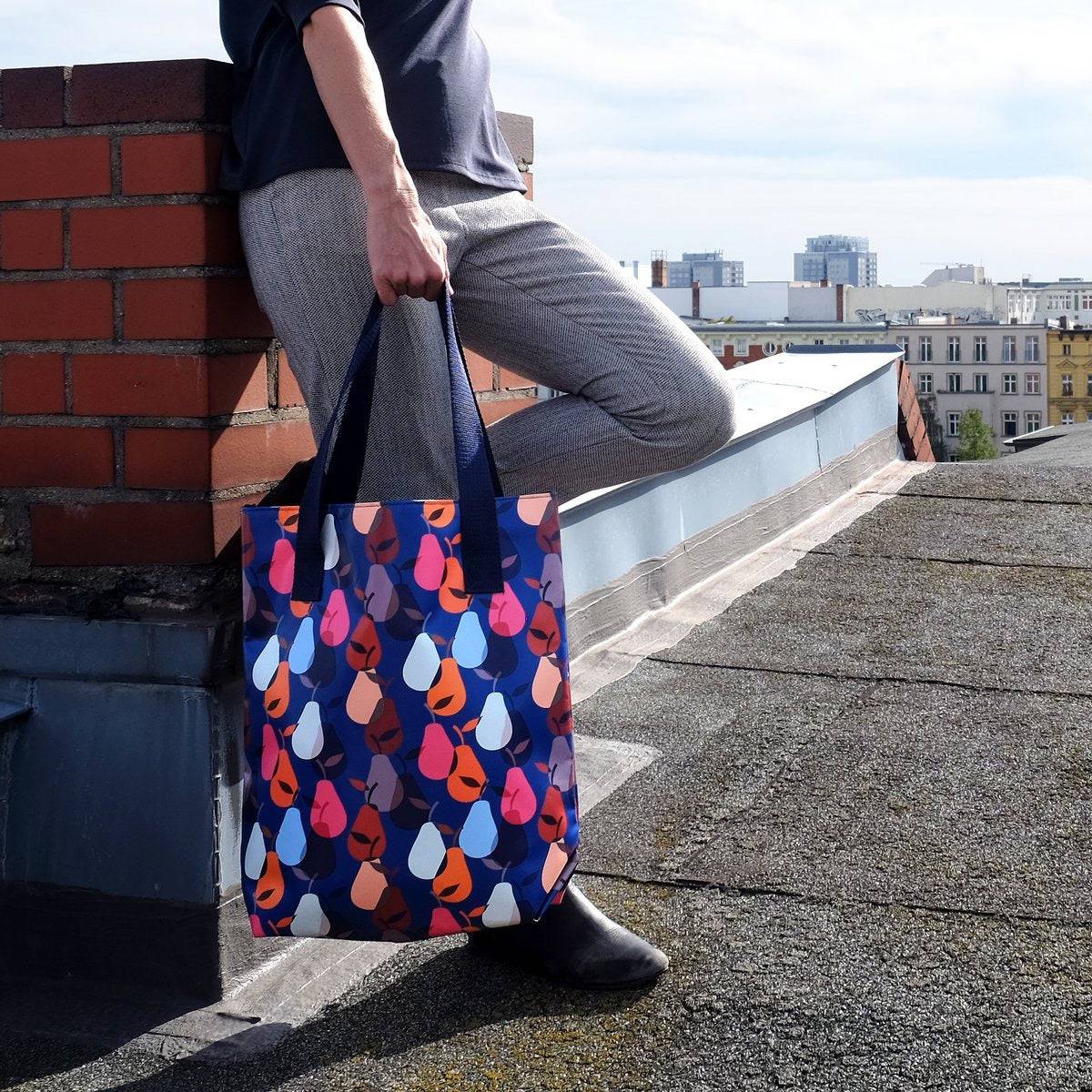 IKURI Shopper Peras blau - HOLE-X-WORLD