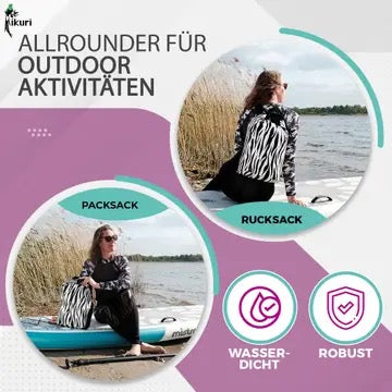 Drybag SUP Surf Packsack Zebra