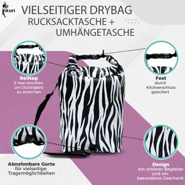 Drybag SUP Surf Packsack Zebra