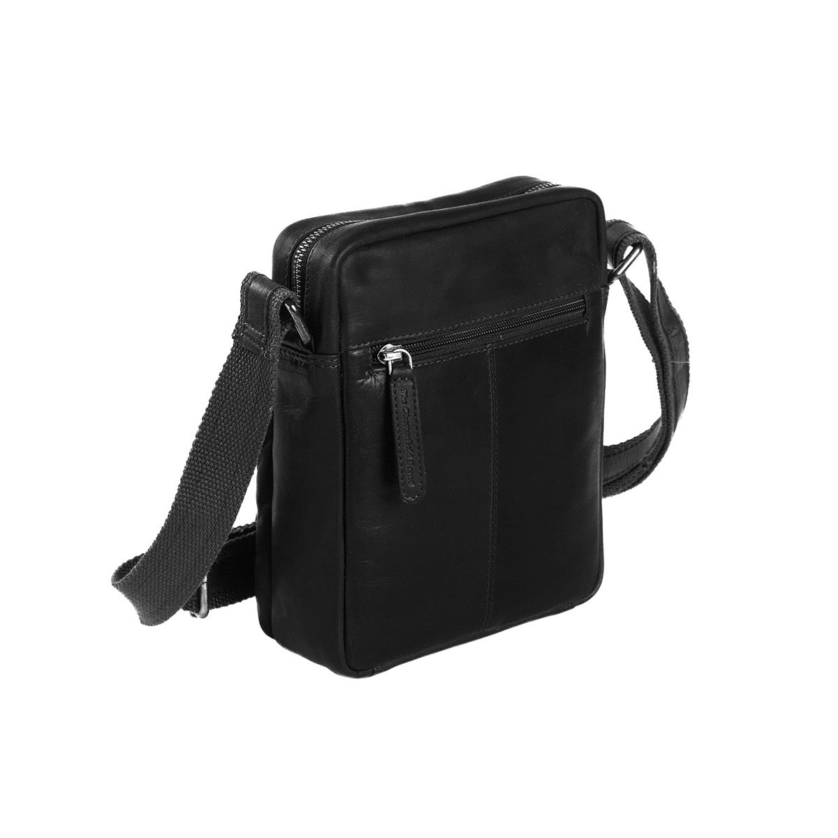 Leder Umhängetasche Schwarz Birmingham von The Chesterfield Brand - Ansicht Rückseite