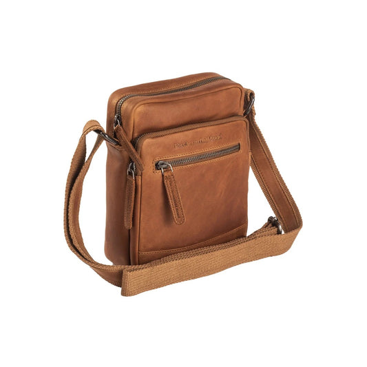Leder Umhängetasche Cognac Birmingham - Vorderansicht