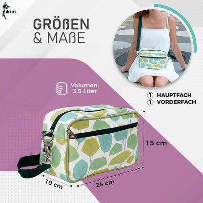IKURI Lenkertasche Bosque – wasserdichte Fahrradtasche für Lenker und Schulter, handgefertigt