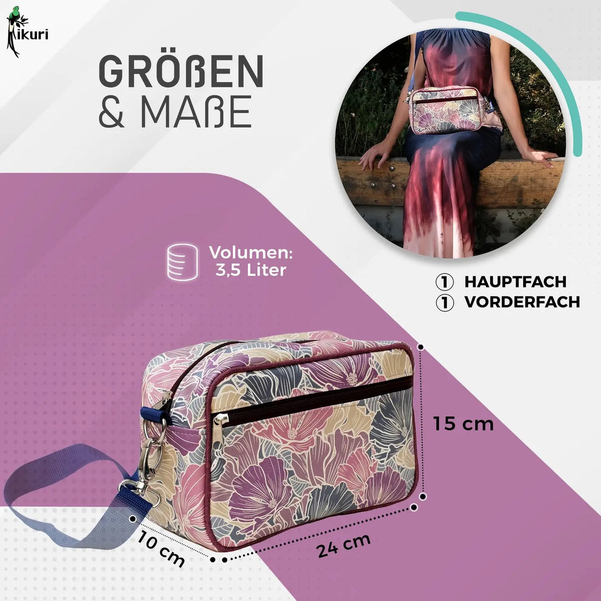 Fahrrad-Lenkertasche Veranillo aus Plane