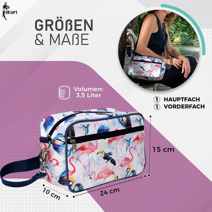 IKURI Lenkertasche Pajaros – wasserdichte Fahrradtasche für Lenker und Schulter, handgefertigt"