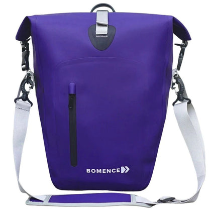 Bomence Pioneer Fahrradtasche lila 25L Frontansicht