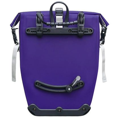 Bomence Pioneer Fahrradtasche lila 25L Rückansicht