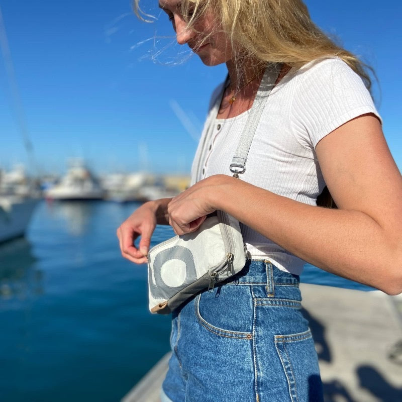 Handytasche aus Segeltuch "Nautik"