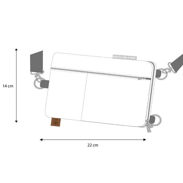 Handytasche aus Segeltuch "Nautik"