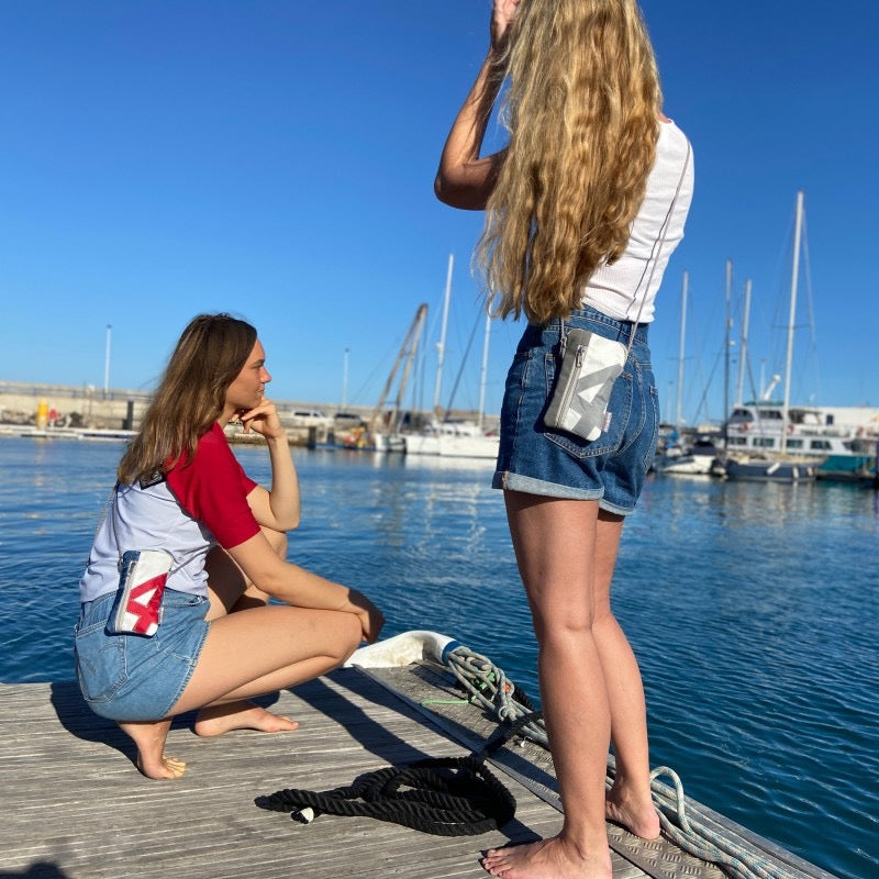 Hip bag aus Segeltuch "Nautik"