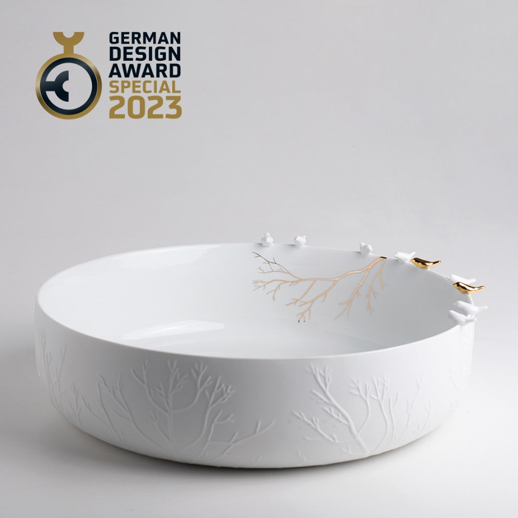 PORZELLANGESCHICHTEN "GROSSE VOGELSCHWARM SCHALE" räder design