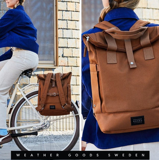 City Bike Pack V3 am Fahrrad und als Rucksack HOLE-X