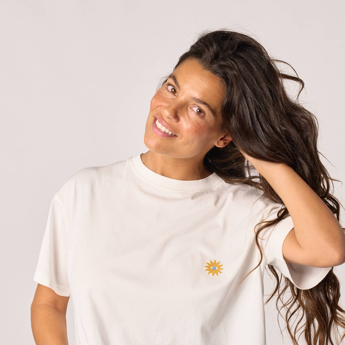 Damen T-Shirt Bio-Baumwolle Weiß Größe L – BILLYBELT
