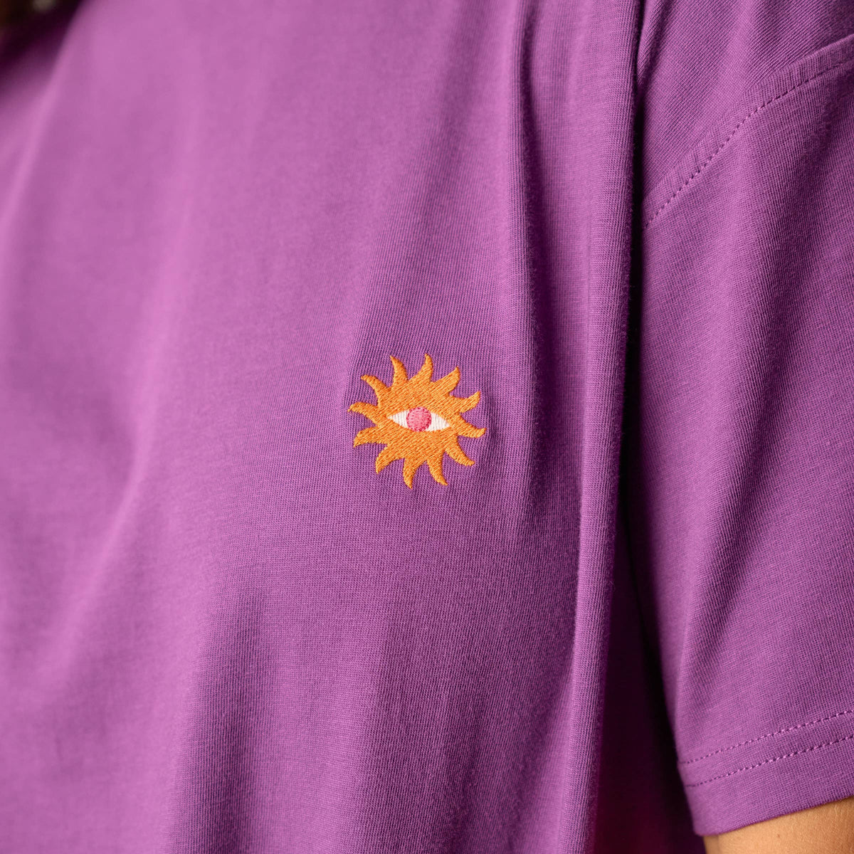 Damen T-Shirt Bio-Baumwolle Violett Größe L – BILLYBELT