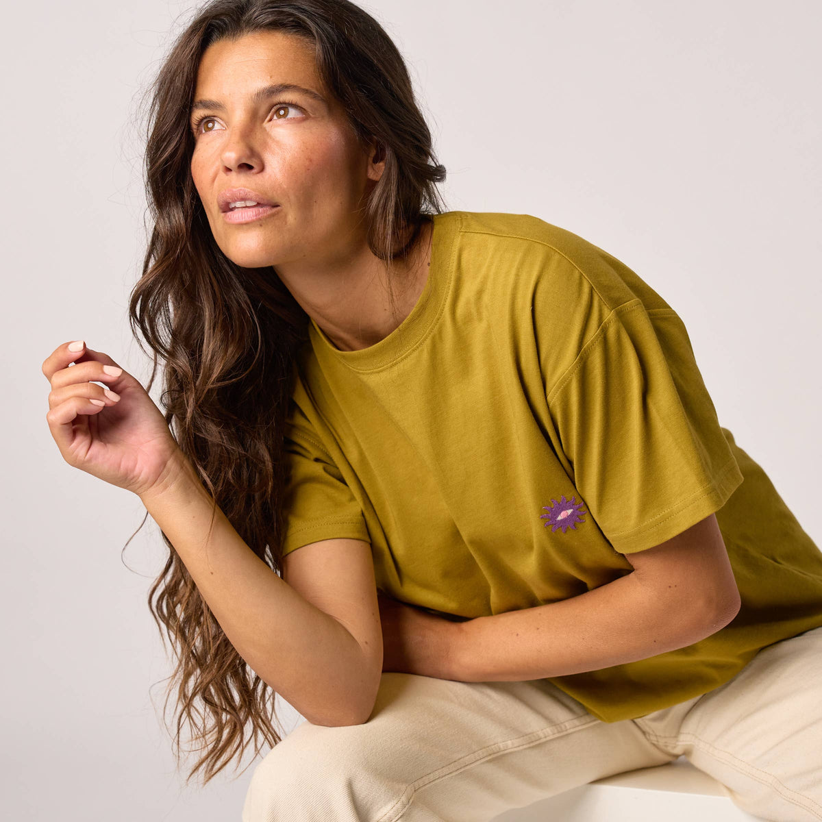 Damen T-Shirt Bio-Baumwolle Grün Größe L – BILLYBELT