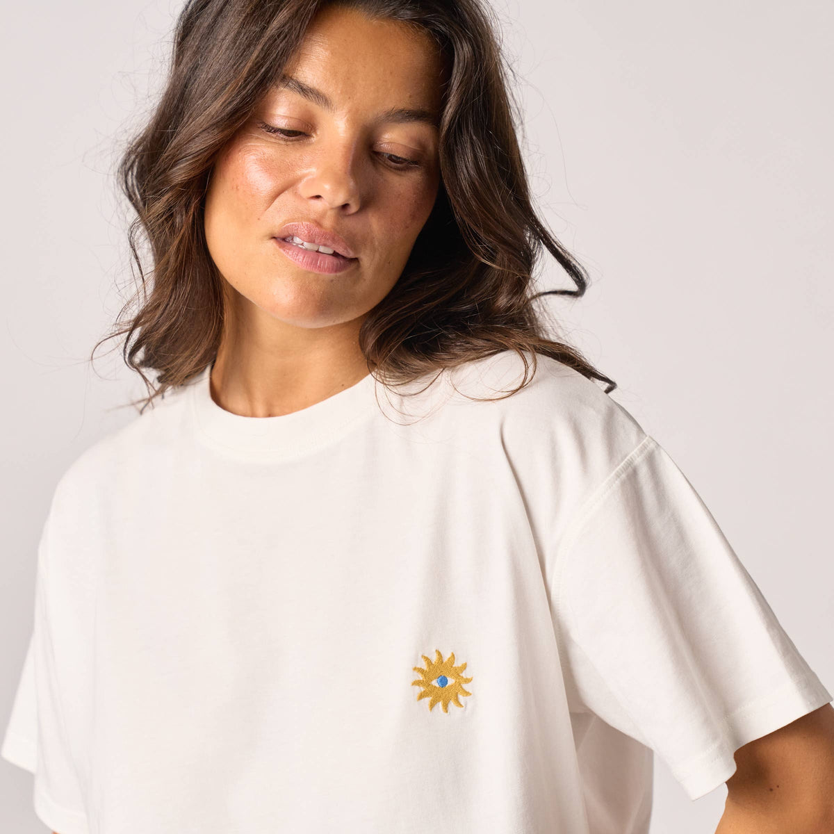 Damen T-Shirt Bio-Baumwolle Weiß Größe L – BILLYBELT