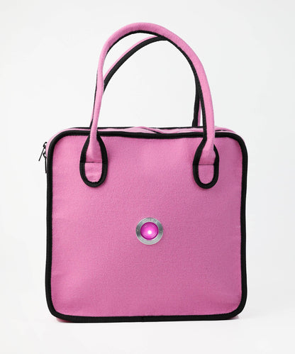 HOLE-X Handtasche JULIETT rosa Filz Bringe Deine Tasche zum Leuchten mit Deinem Smartphone - HOLE-X-WORLD