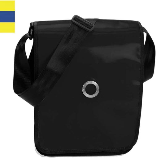 huolex.comLTA Umhängetasche LKW-Plane schwarz Bringe Deine Tasche zum Leuchten mit Deinem Smartphone - HOLE-X-WORLD