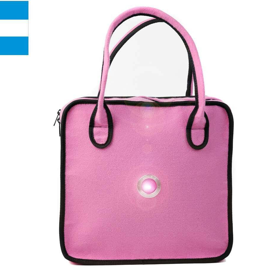 HOLE-X Handtasche JULIETT rosa Filz Bringe Deine Tasche zum Leuchten mit Deinem Smartphone - HOLE-X-WORLD