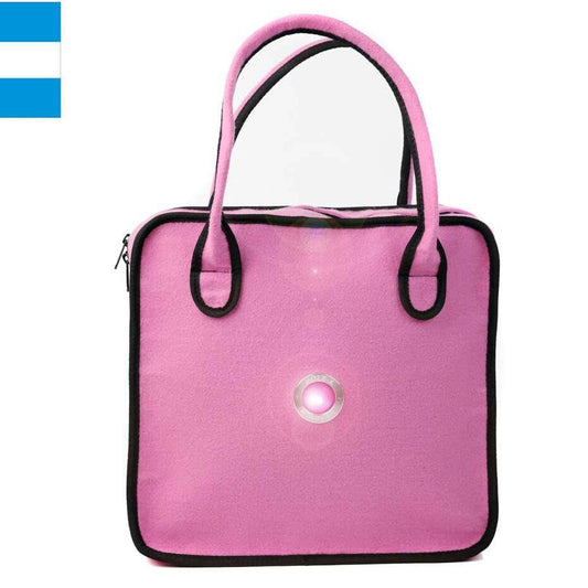 HOLE-X Handtasche JULIETT rosa Filz Bringe Deine Tasche zum Leuchten mit Deinem Smartphone - HOLE-X-WORLD