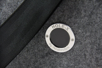 HOLE-X ALFA Umhängetasche grau Filz Bringe Deine Tasche zum Leuchten mit Deinem Smartphone - HOLE-X-WORLD