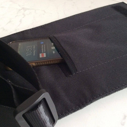 HOLE-X ALFA Umhängetasche schwarz Filz Bringe Deine Tasche zum Leuchten mit Deinem Smartphone - HOLE-X-WORLD