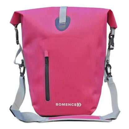 Wasserdichte Fahrradtasche für Gepäckträger – 100% wasserdicht – Pink – „Wegbereiter“ – Bomence - HOLE-X