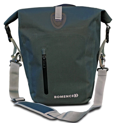 Wasserdichte Fahrradtasche für Gepäckträger - 100% wasserdicht - grün - "Individualist" - Bomence - HOLE-X